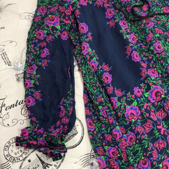 Nanette Lepore Tie-Neck Chiffon Swing Dress - Picture 5 of 8